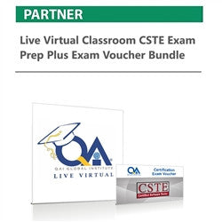 Live Virtual Classroom CSTE Exam Prep plus Exam Voucher Bundle - nanforiberica