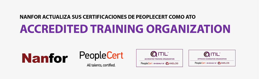 Nanfor has obtained the update of its PeopleCert certifications as an ATO (Accredited Training Organization)