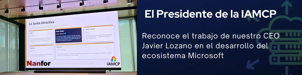 El Presidente de la IAMCP reconoce el trabajo de nuestro CEO Javier Lozano en el desarrollo del ecosistema Microsoft