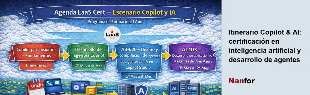 Itinerario Copilot & AI: certificación en inteligencia artificial y desarrollo de agentes