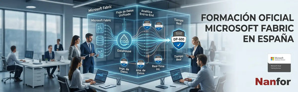 Dónde encontrar formación oficial de Microsoft Fabric en España