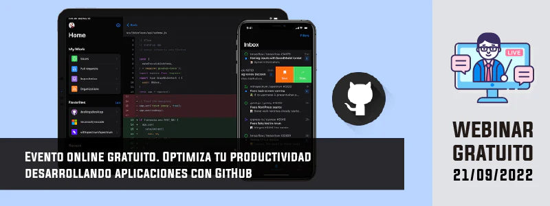 Evento Online: Optimiza tu productividad desarrollando aplicaciones con GitHub