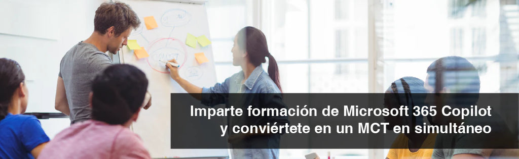 Si tienes preparación técnica de Microsoft 365 Copilot ¡puedes impartir formación y convertirte en MCT en simultáneo!