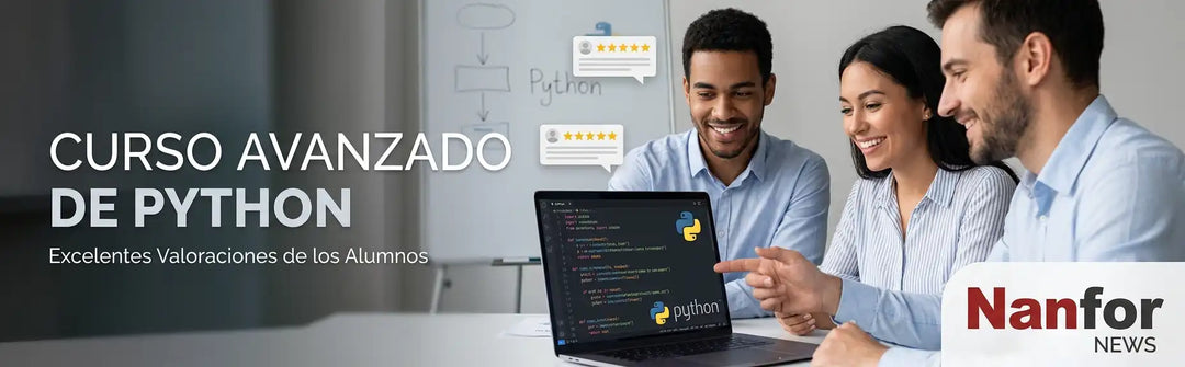 El curso avanzado de Python de Nanfor recibe excelentes valoraciones por parte de sus alumnos