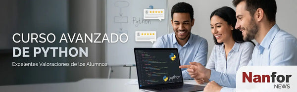 El curso avanzado de Python de Nanfor recibe excelentes valoraciones por parte de sus alumnos