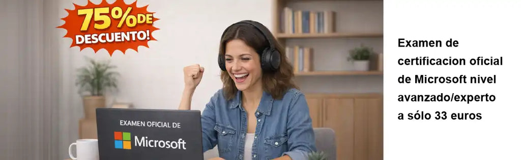 Ofertas imperdibles: Examen de certificación de nivel Avanzado o Experto con casi un 75% de descuento