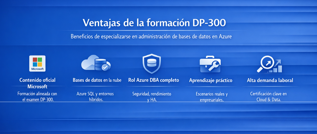 Ventajas de la formación DP-300